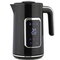 WASSERKOCHER Edelstahl Schwarz - Schwarz, Metall (14.9/26.3/22.4cm) - HOMCOM