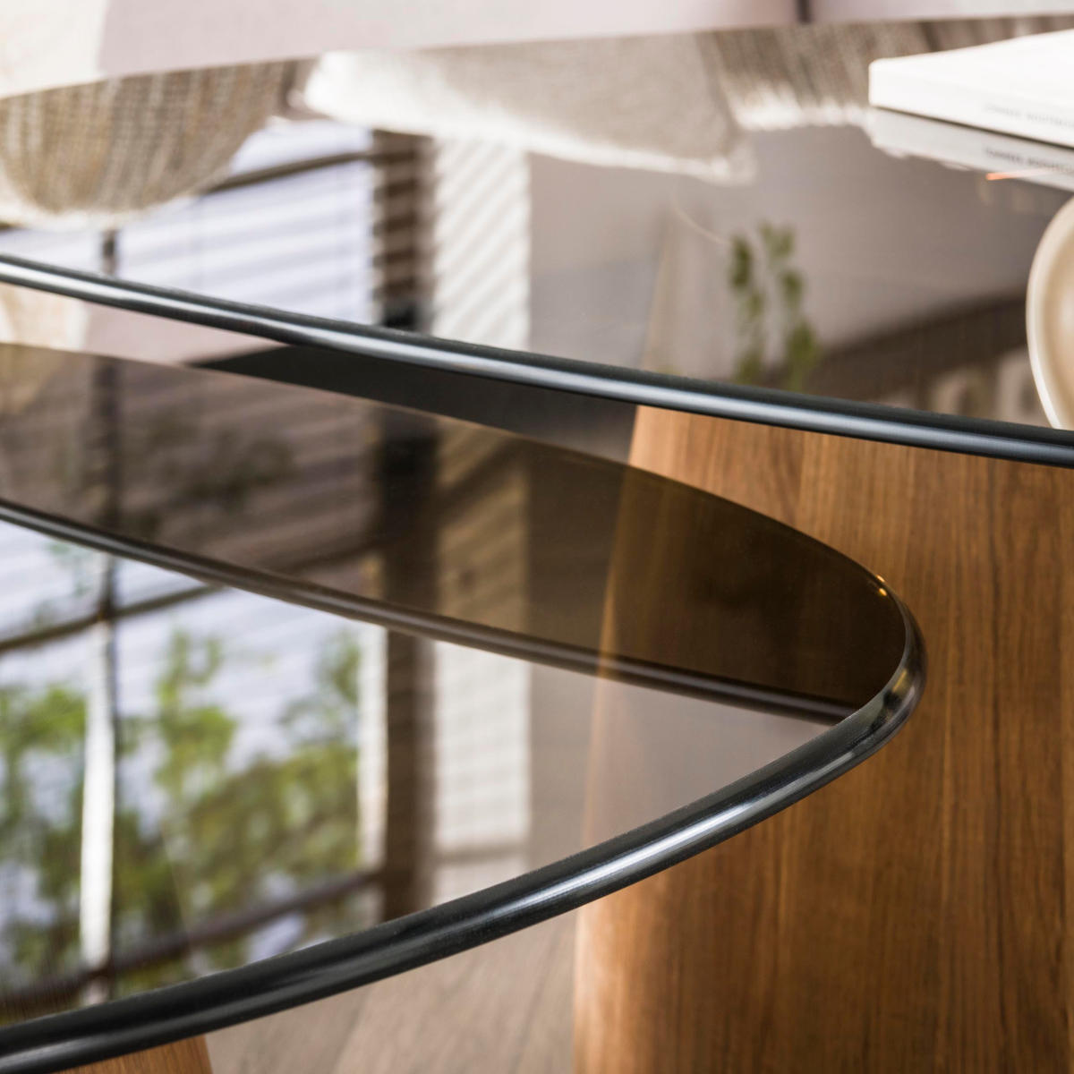 COUCHTISCH Tinto - Braun - 71/91/40 cm - 2er-Set - Braun, Glas (71/91/40cm) - Hoyz Collection