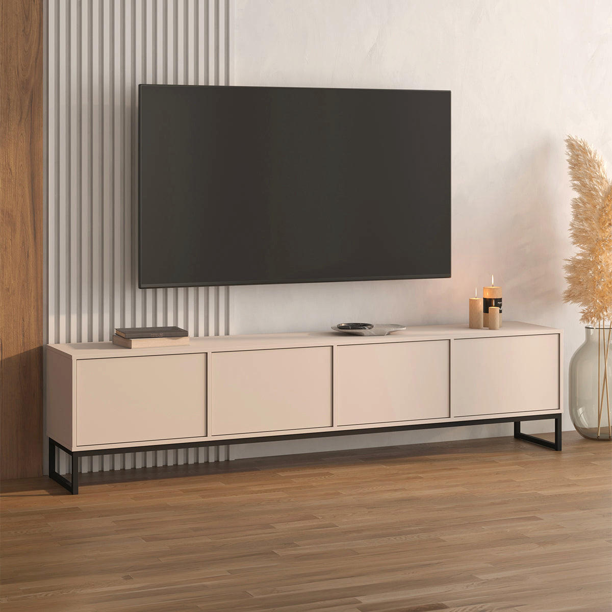 TV OMARICA Loa Kašmir - kašmir, leseni material (209/50.2/36.5cm) - Petits-meubles