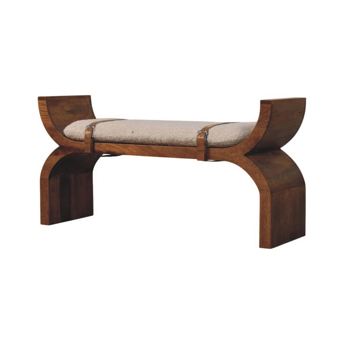 SITZBANK mit Amber-Eichen-Finish, braun. - Braun, Holz (120/60/35cm) - Artisan Furniture