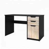 SCHREIBTISCH Logan Fronten in Eiche sägerau - Eiche San Remo, Holzwerkstoff (60/129/76cm) - Vladon
