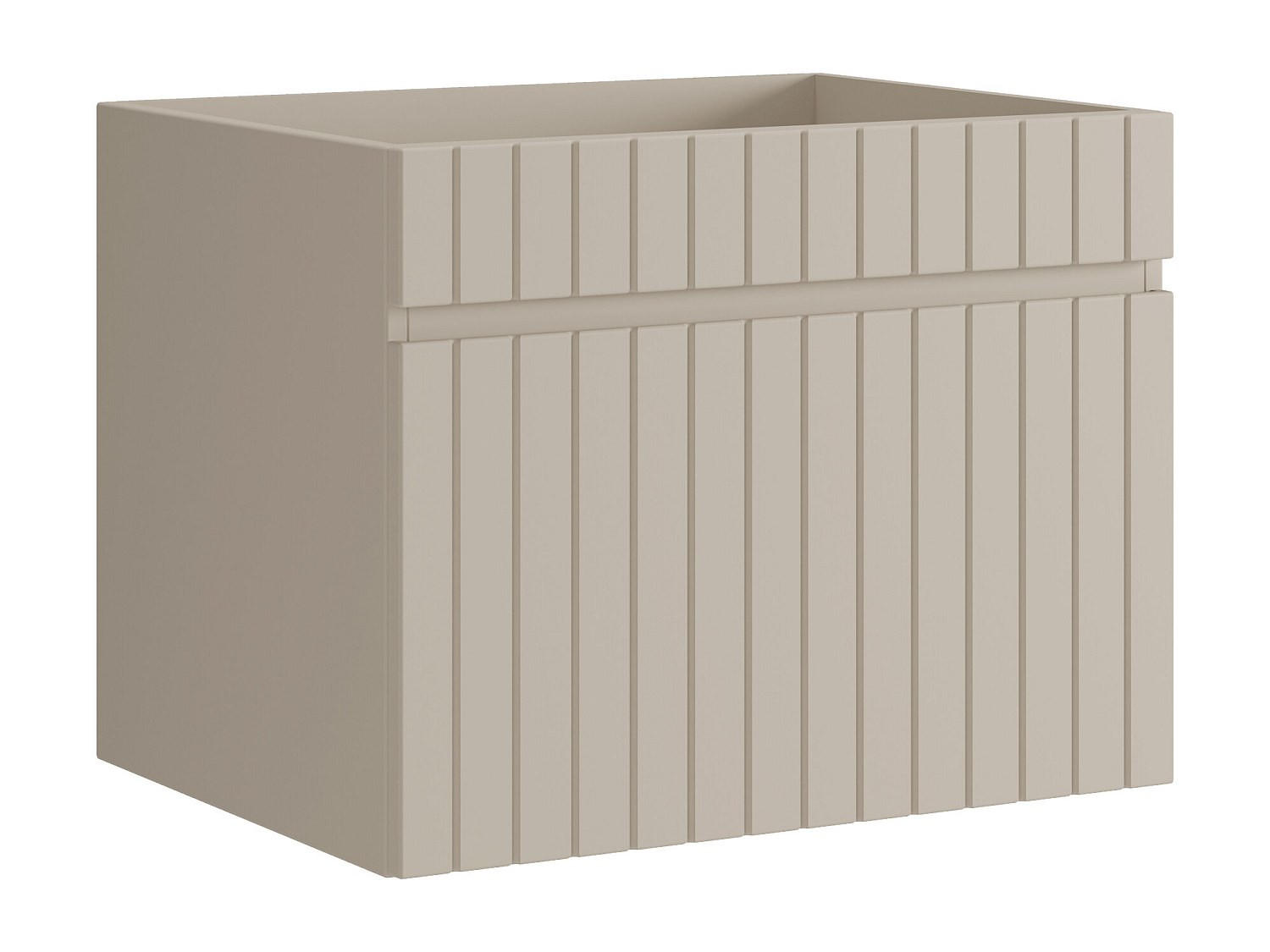 WASCHBECKENUNTERSCHRANK - 60cm x 46cm - MDF - beige - SATARA - Beige, Holz (60/46/46cm) - Vente-Unique