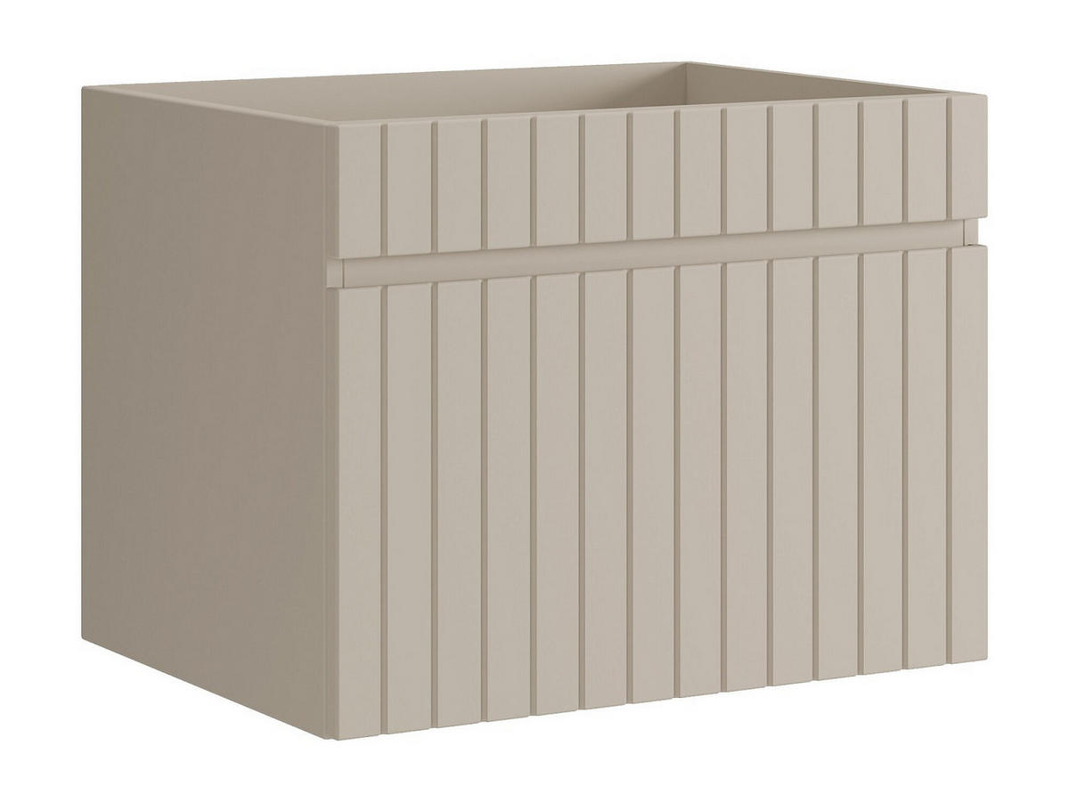 WASCHBECKENUNTERSCHRANK - 60cm x 46cm - MDF - beige - SATARA - Beige, Holz (60/46/46cm) - Vente-Unique