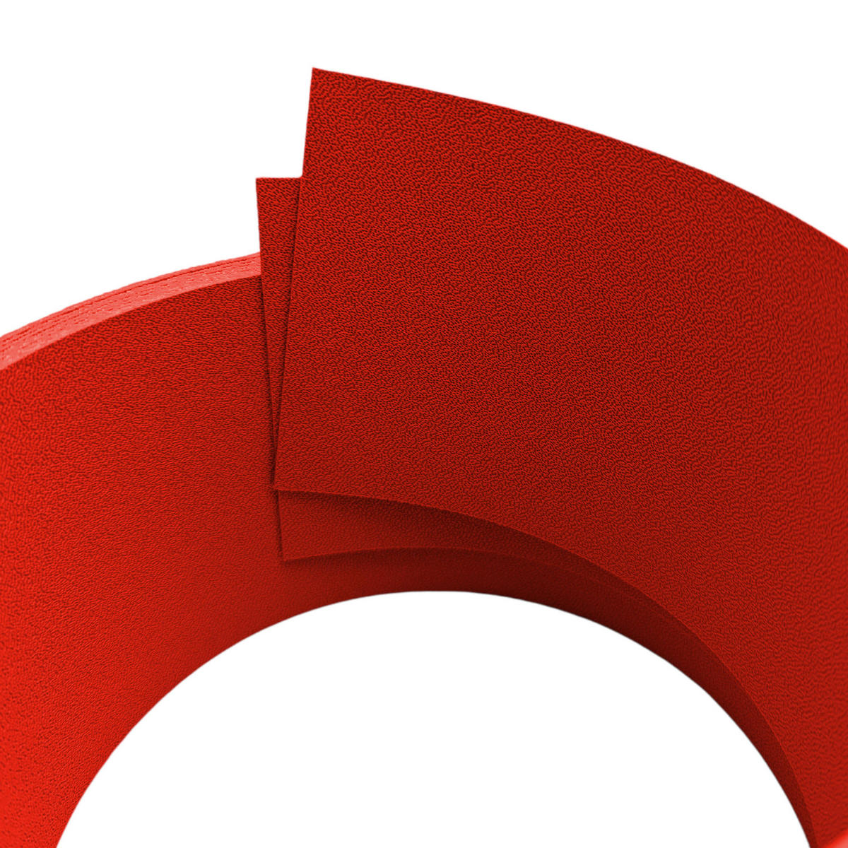 SICHTSCHUTZSTREIFEN Premium Halbe Set Einzelstreifen Rot 2,55m - Rot, Kunststoff (255/9.5cm) - ZAUN|ZU