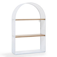 WANDREGAL Jäller II. - Weiß, Holzwerkstoff/Metall (34.5/53/13.5cm) - [en.casa]