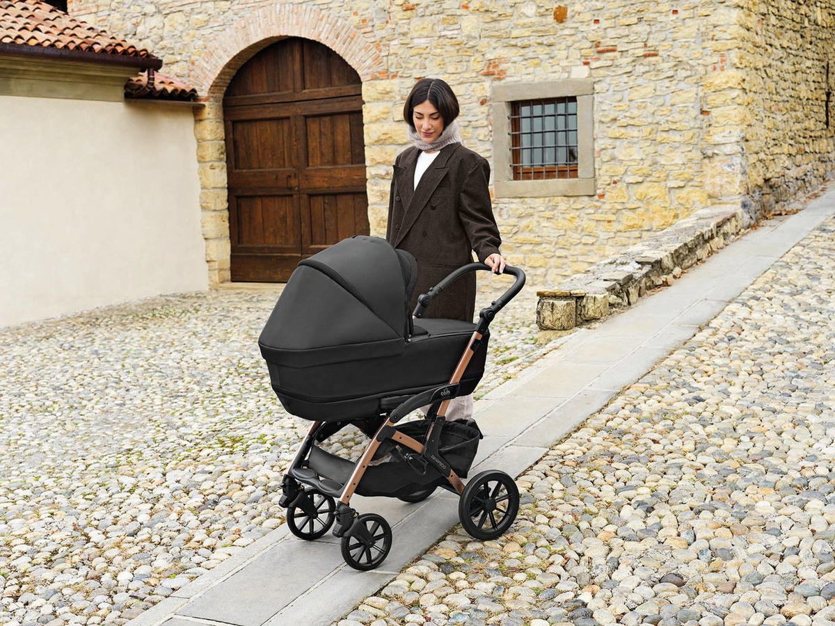 SPORT-KINDERWAGEN Dinamico Rover Kombi 3 in 1 | Anthrazit | Sportwagen | inkl. Babyschale & Auto-Kindersitz - Anthrazit, Textil (70/110cm) - Cam il Mondo del Bambino S.p.A.