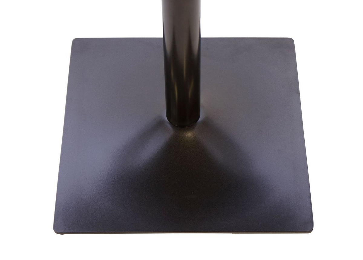 BISTROTISCH 75x70x70cm Industrial Gastro Metall Ulme Massivholz Hellbraun - Braun, Holz (70/70/75cm) - CHEFGASTRO