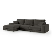 ECKSOFA Harvesty Braun - Braun, Textil (332/92/169cm) - Pillovely