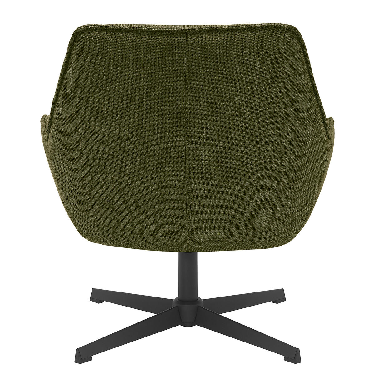 LOUNGESESSEL - Webstoff / Metall - Grün, Textil/Metall (77/81/83cm) - home24