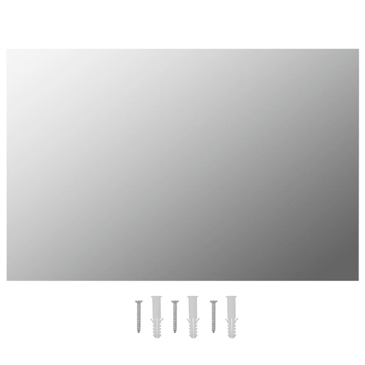WANDSPIEGEL 2 Stk. 60 x 40 cm Rechteckig - Silberfarben, Glas (40/60/1cm) - furnicato