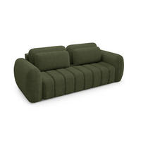 SCHLAFSOFA Caria - Grün, Holzwerkstoff/Textil (266/95/110cm) - Fun Möbel