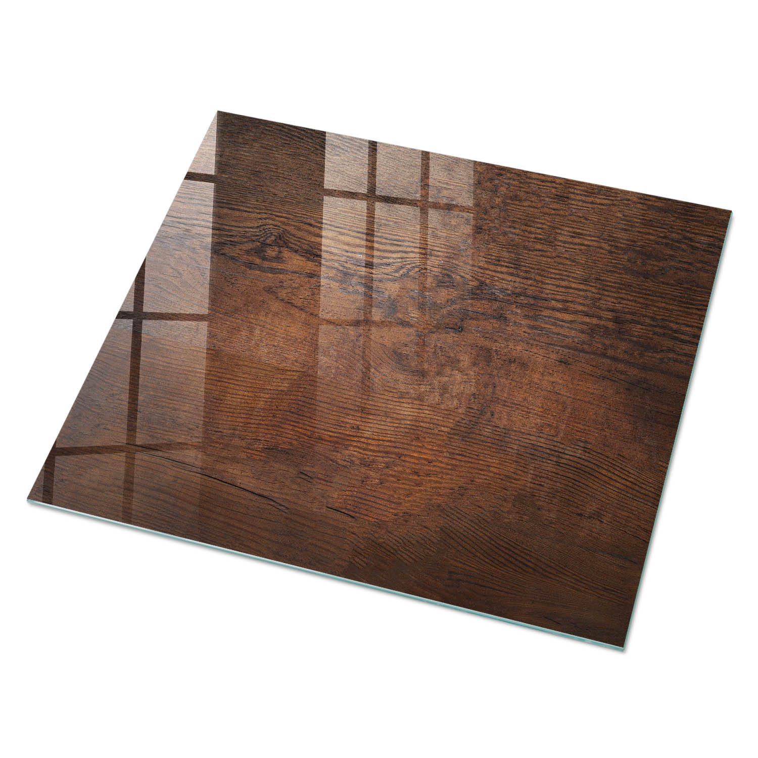 GLASPLATTE 80x60 cm – Holzstruktur - Beige, Glas (0.4/80/60cm) - ArtPrintCave