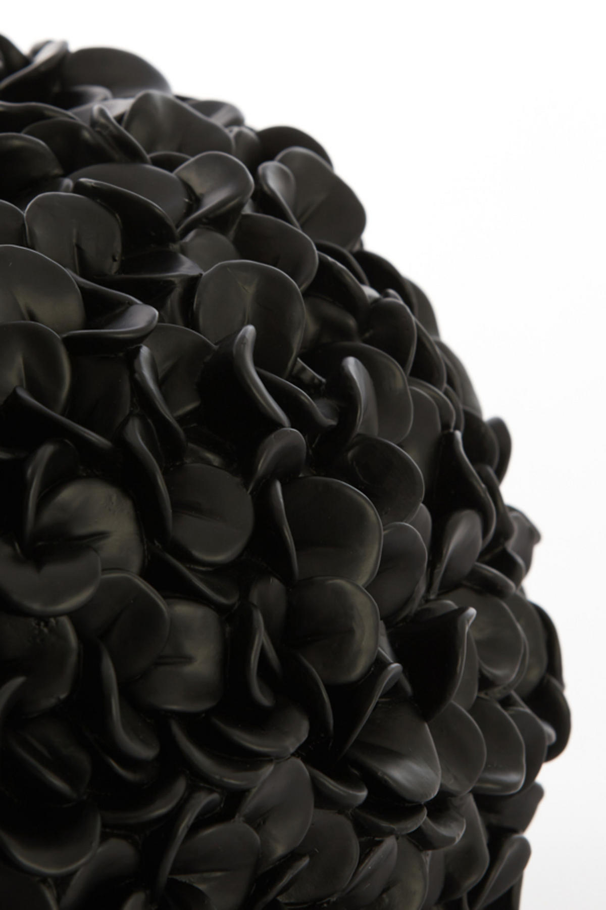 VASE Phylia Schwarz Ø47.5/30 cm - Schwarz, Kunststoff (30cm) - Light & Living