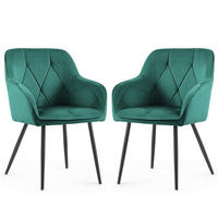 POLSTERSTUHL 2er Set, Metallbeine Beige 54,5/82,5/58 - Beige, Textil (55/83/58cm) - RAUMHIRSCH FURNITURE