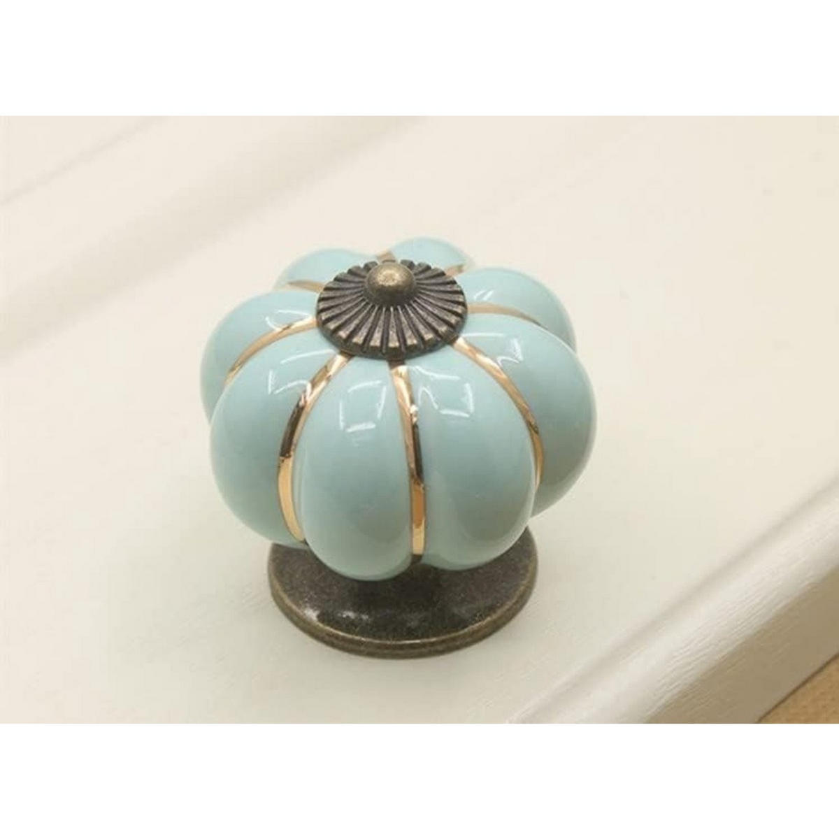 KERAMIKKNAUF 10er-Set Blau Quadrat 40 x 40 x 40 mm Schrank Beschläge - Grün, Keramik (4/4/4cm) - MCBOSON