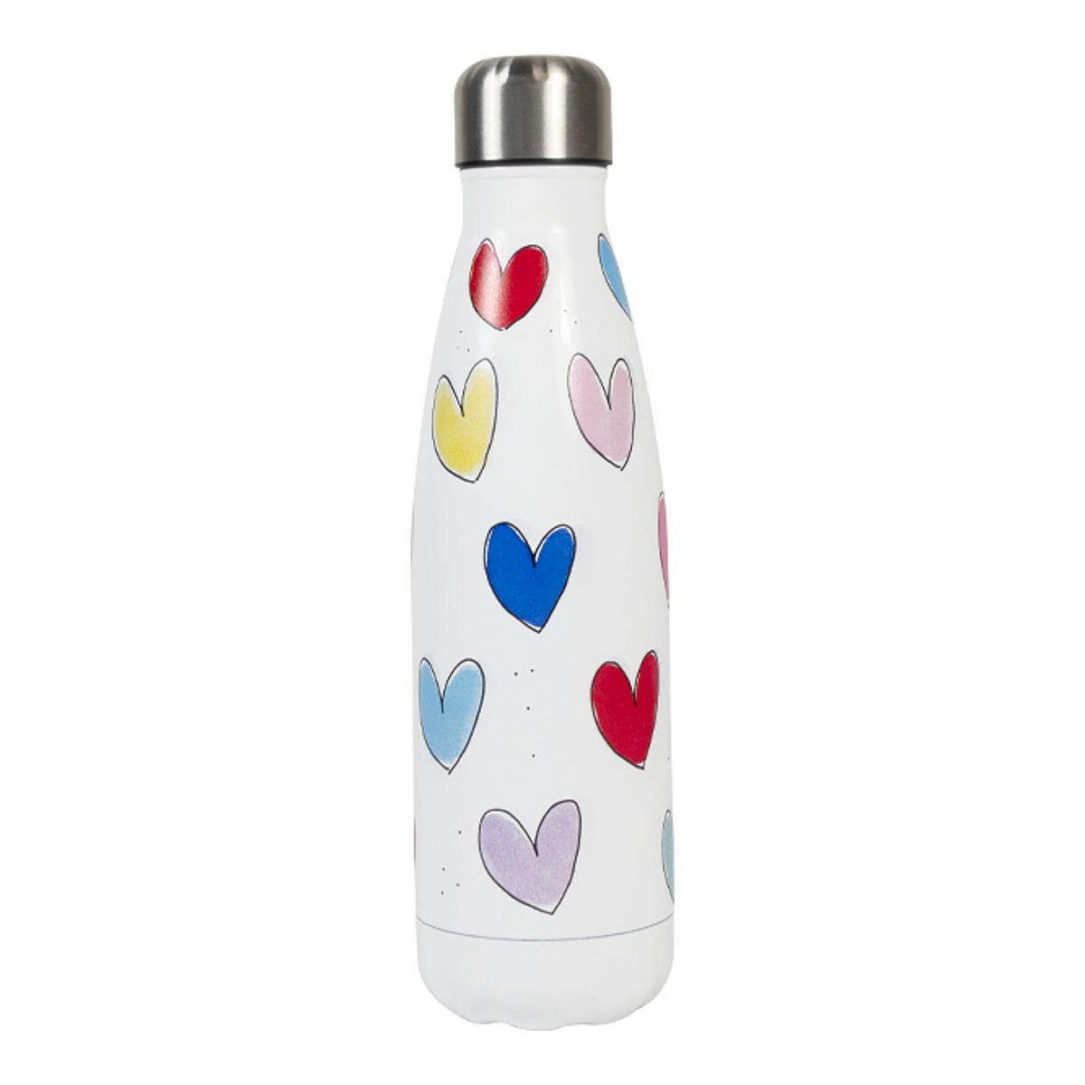 THERMOSFLASCHE Herzen in Bunt - 500 ml - Multicolor, Metall (0.5L) - Blond Amsterdam