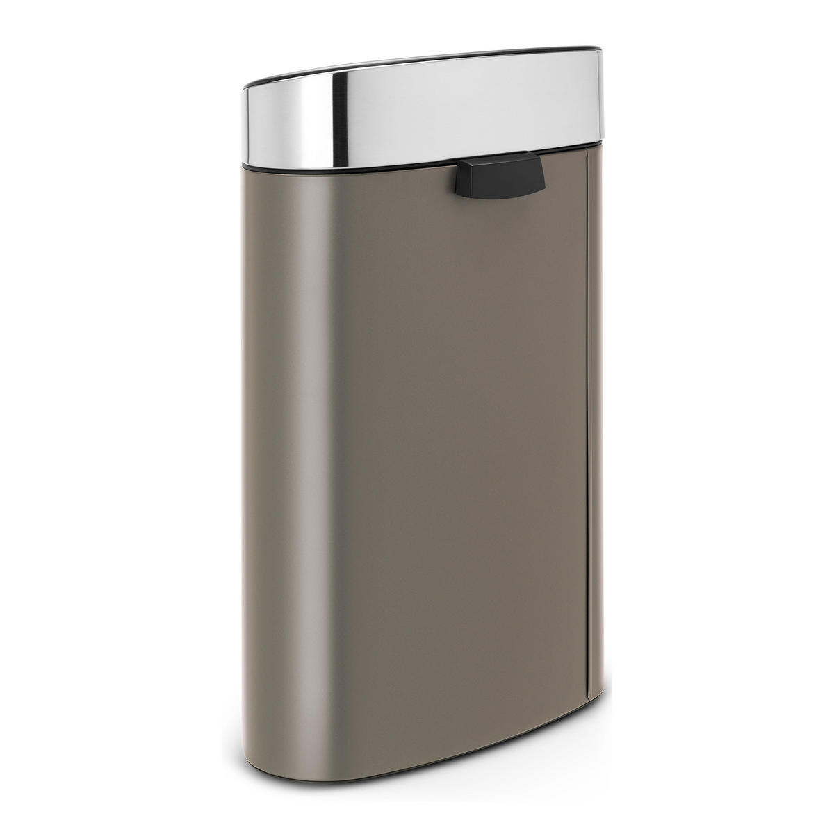 ABFALLEIMER Touch Bin, Deckel in Matt Steel, 40 L - Silberfarben, Metall (48.3/76.5/32.8cm) - Brabantia