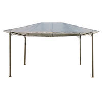 PAVILLON Schutzhaube 3x4m PVC Transparent Nizze - Transparent, Kunststoff (300/1/400cm) - QUICK STAR