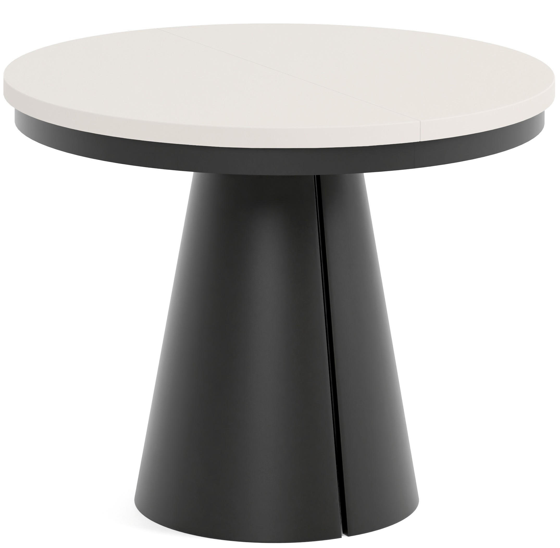 TISCH Kaschmir ALMA Ausziehbar 100/176 cm - Kaschmir/Schwarz, Holzwerkstoff (2/100/76cm) - Sepro Meble