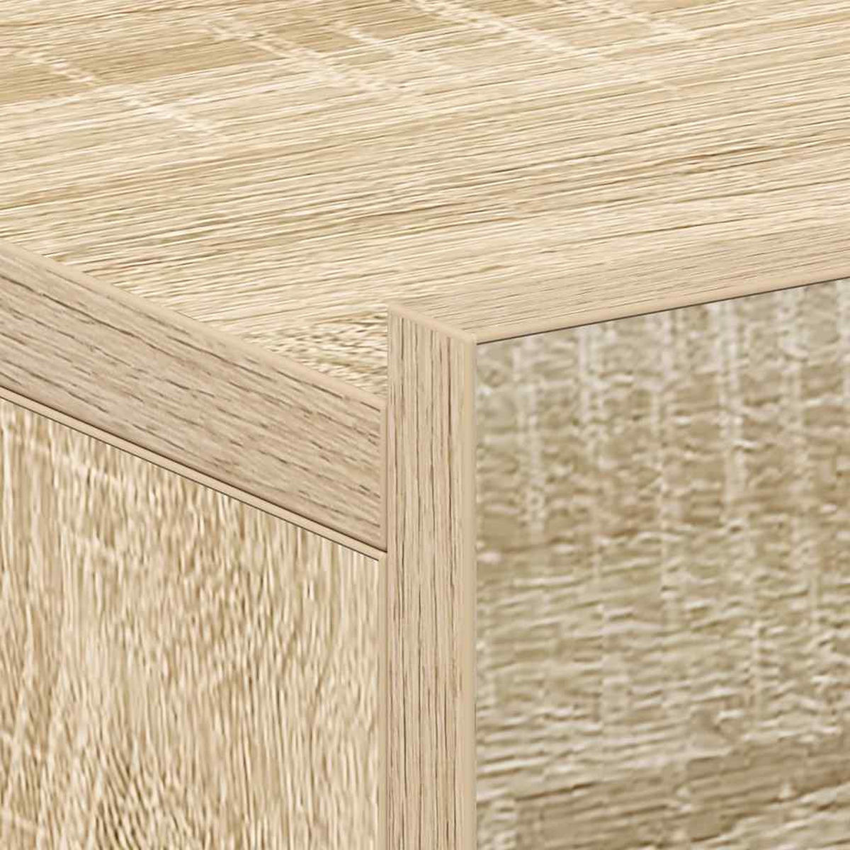 NACHTTISCH hängend 2-teilig mit 1 Schublade 40/30/15 cm in Sonoma-Eiche Dekor - Sonoma Eiche, Holz (40/15/30cm) - vidaXL