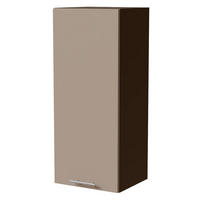HÄNGESCHRANK Brerra W4/40 Lava / RAL 1019 graubeige Matt 40 / 32,5 / 96cm - Dunkelgrau/Graubraun, Holz/Holzwerkstoff (40/96/32.5cm) - Feldmann-Wohnen