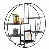 WANDREGAL Wally Schwarz - Schwarz, Metall (70/70/15cm) - LOFT42