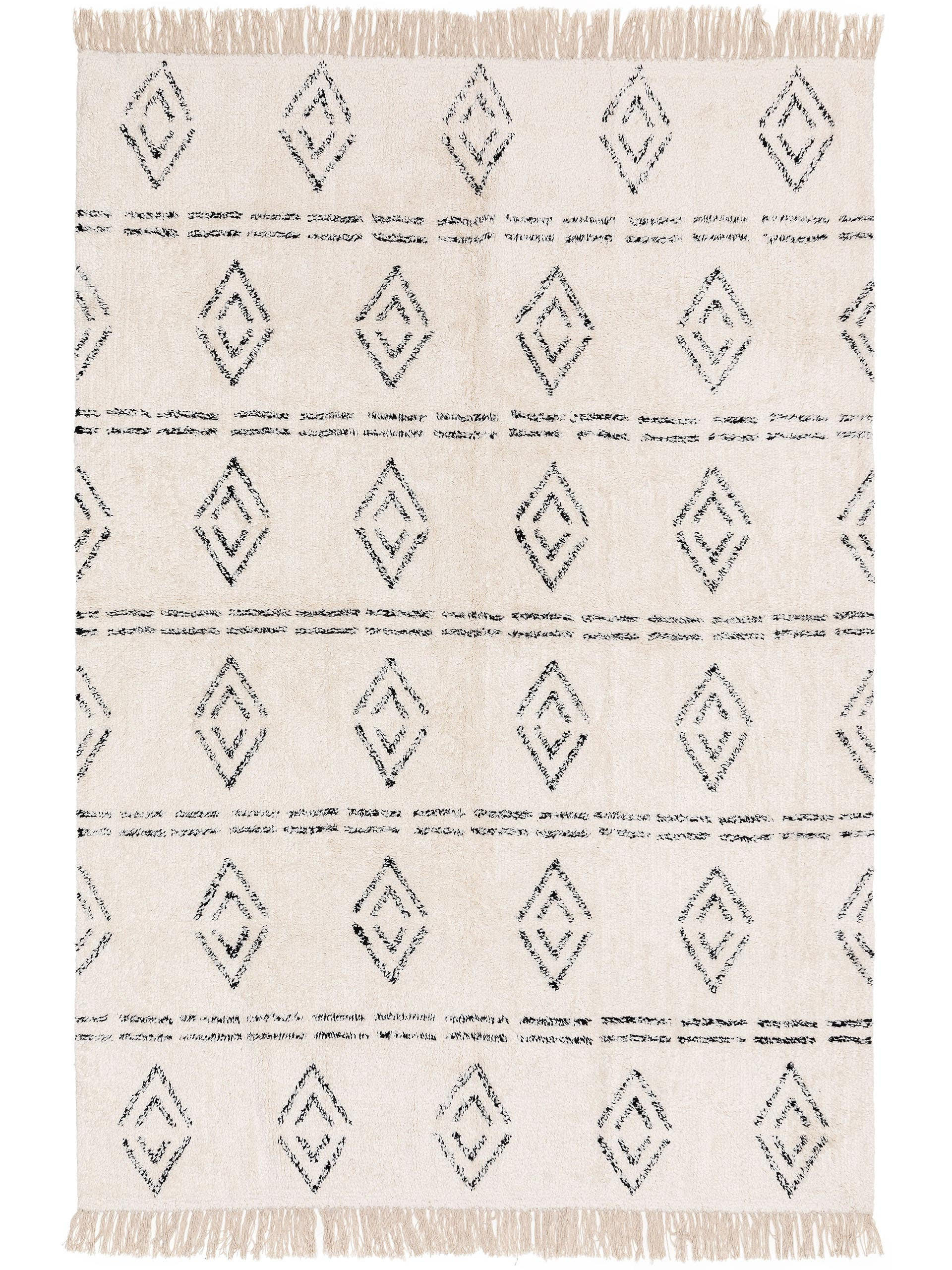 BAUMWOLLTEPPICH waschbar Naomi Cream 160x230 cm - Creme, Textil (160/230cm) - benuta Nest
