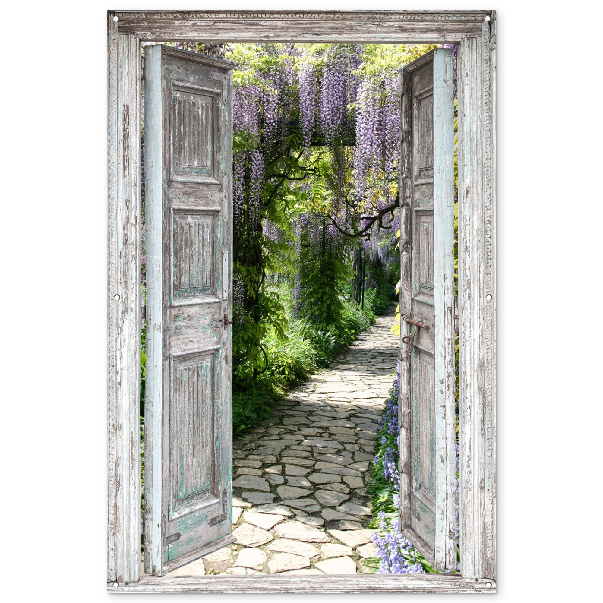 VRTNI PLAKAT Vrtna pot 120x180 cm - svetlo siva, umetna masa (120/180/0.2cm) - OnlyWow