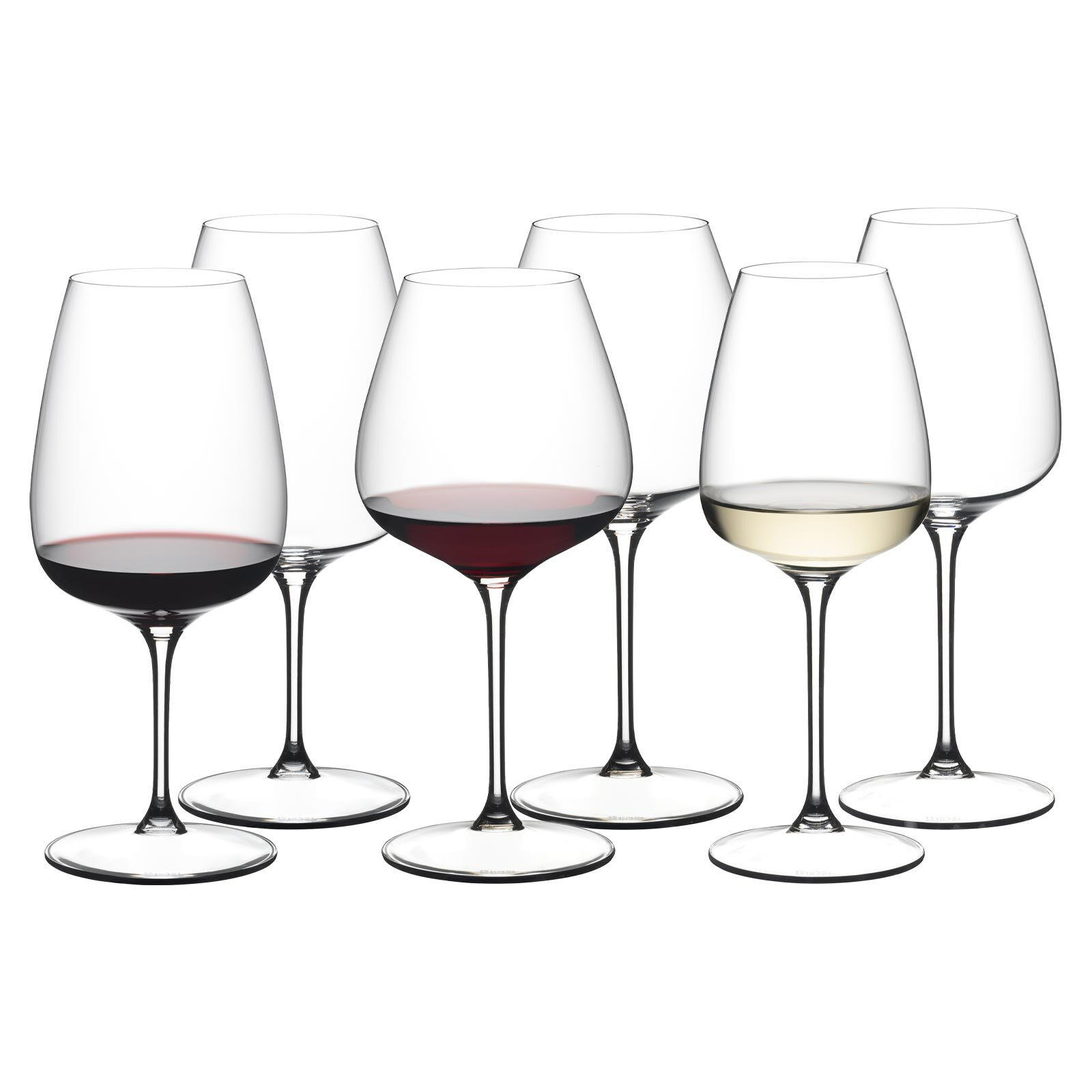 WEINGLÄSER-SET Grape transparent 6er Set - Transparent, Glas - Riedel