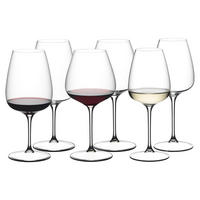 WEINGLÄSER-SET Grape transparent 6er Set - Transparent, Glas - Riedel
