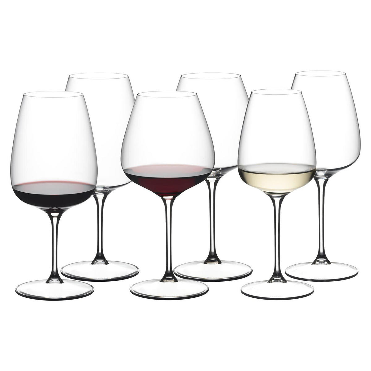 WEINGLÄSER-SET Grape transparent 6er Set - Transparent, Glas - Riedel