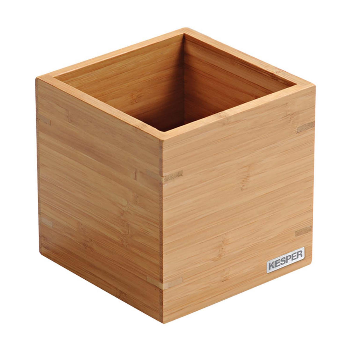 UTENSILIENBOX, 5 Stück, Bambus - 13 x 13 x 13cm - Naturfarben, Holz (13/13/13cm) - Kesper
