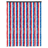 FLAUSCHVORHANG (120x220 cm) Türvorhang in "Rot-Weiß-Blau" - Rot, Kunststoff (120/2/220cm) - Arsvita