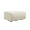 POUF Chenille Stoff Beige - Beige/Schwarz, Kunststoff/Textil (94/40/89cm) - Makamii