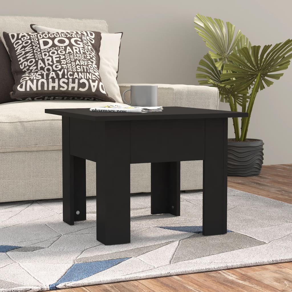 COUCHTISCH Schwarz 55x55x42 cm Holzwerkstoff - Schwarz, Holzwerkstoff (55/55/42cm) - furnicato
