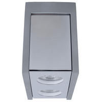 LED DECKENLEUCHTE Metall Beton Grau 2-flammig - Grau, Stein (18/10/14.7cm) - Globo Lighting