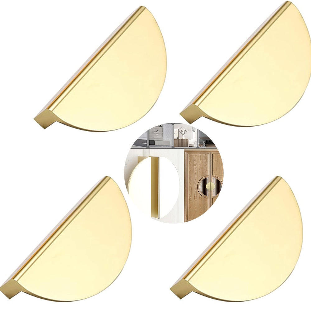 MÖBELGRIFF 4er-Set - Goldfarben, Metall (2/3.7/7.8cm)