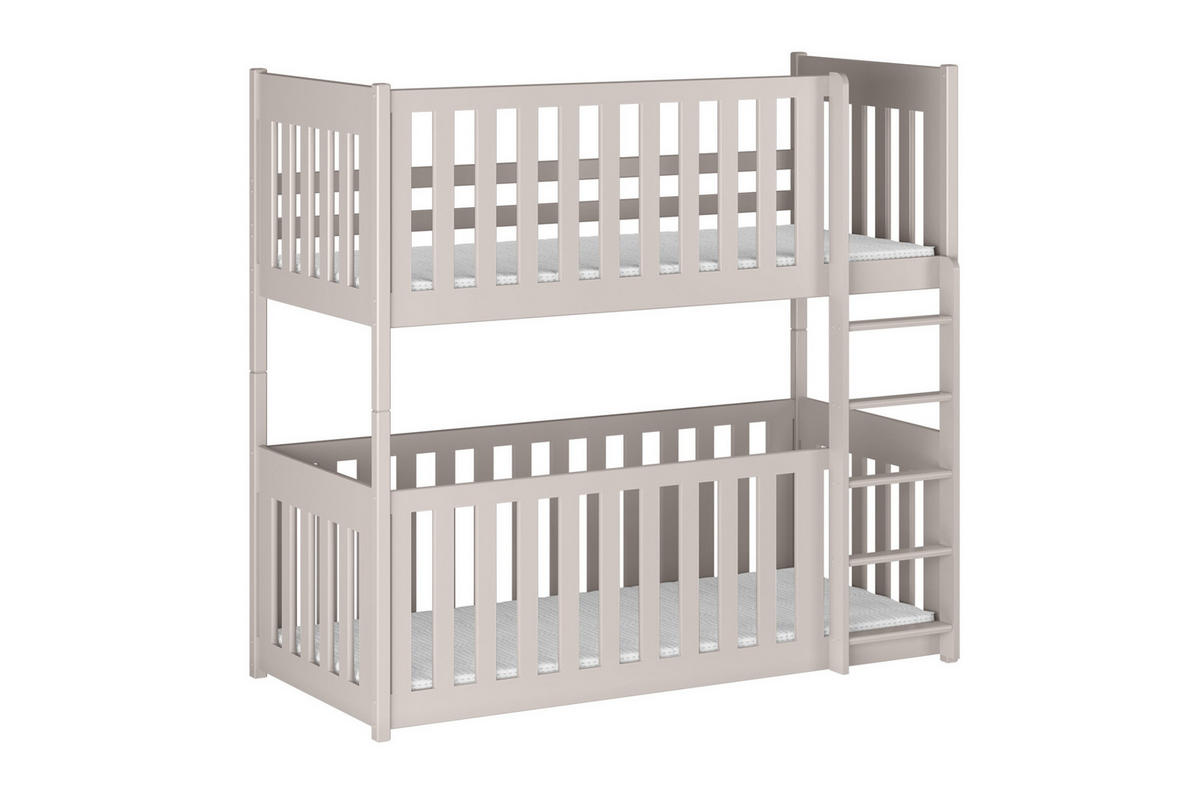 ETAGENBETT CORA 90/200 Cashmere mit vollem Rausfallschutz - Beige, Holz/Holzwerkstoff (90/200cm) - Deine Möbel 24