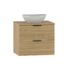 WASCHTISCH 60.6cm Astrid Holz - Braun, Holzwerkstoff (60.6/52.2/46.5cm) - Petits-meubles