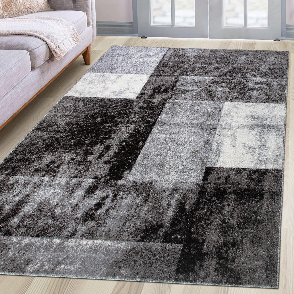 Thumbnail - Xxxl Teppich, Grau, Kunststoff, Abstrakt, Rechteckig, 80x150 cm, Oeko-Tex® Standard 100, für Fußbodenheizung geeignet, T...