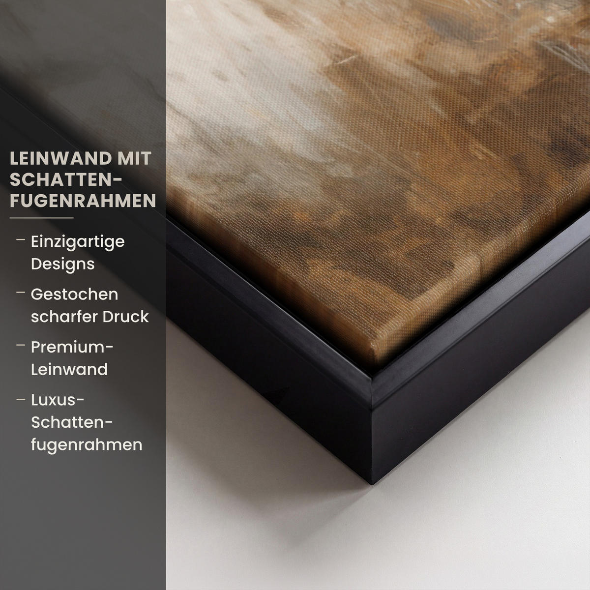 LEINWAND Bilder mit Rahmen - Jesus - Kniend - Waldlandschaft - Betend - 100x70 - Beige, Textil (100/70cm) - MuchoWow