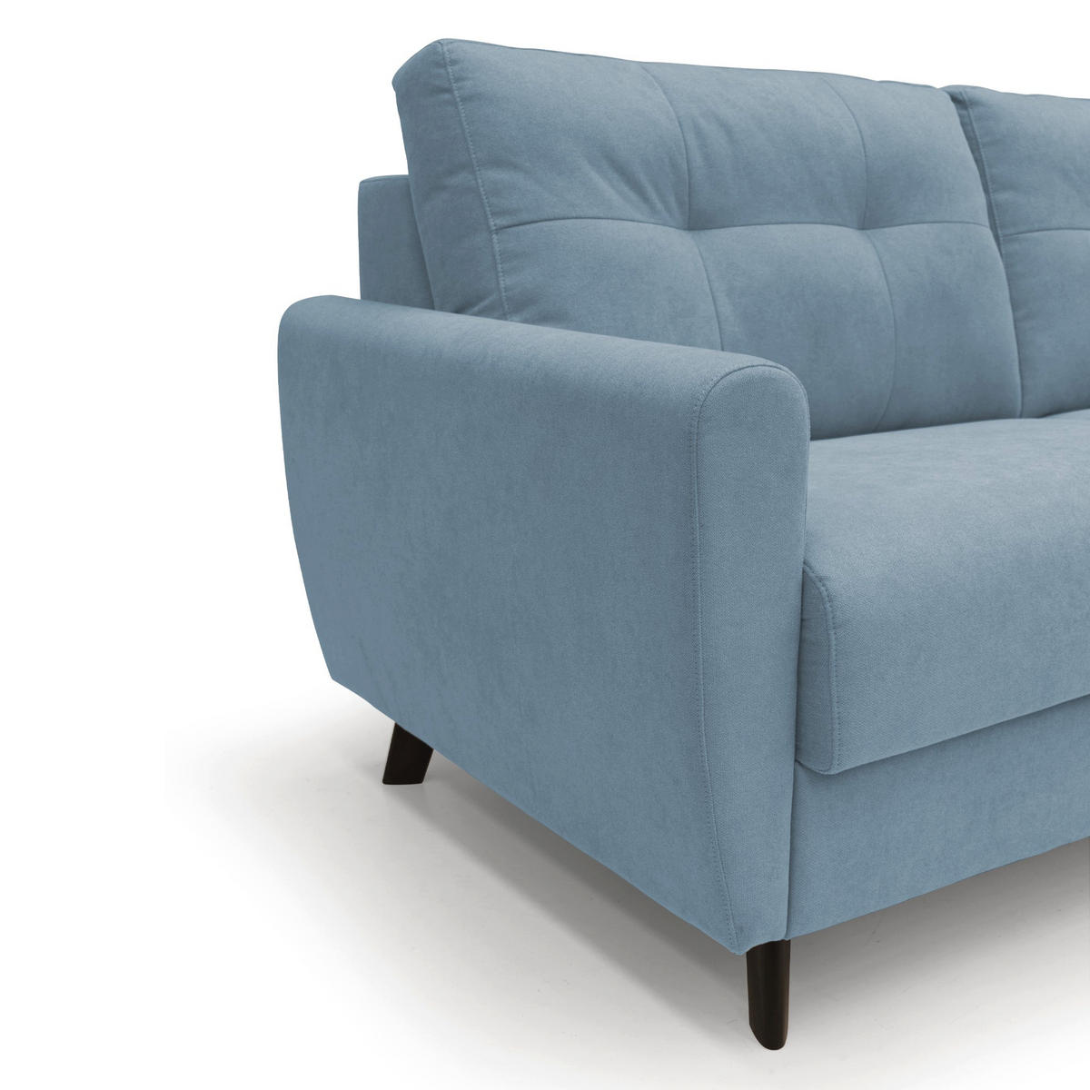 SCHLAFSOFA Callisto - Hellblau, Textil (208/97/96cm) - Divani.store