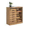 SCHUHSCHRANK Natur - Naturfarben, Holzwerkstoff (80/89/35cm) - SoBuy