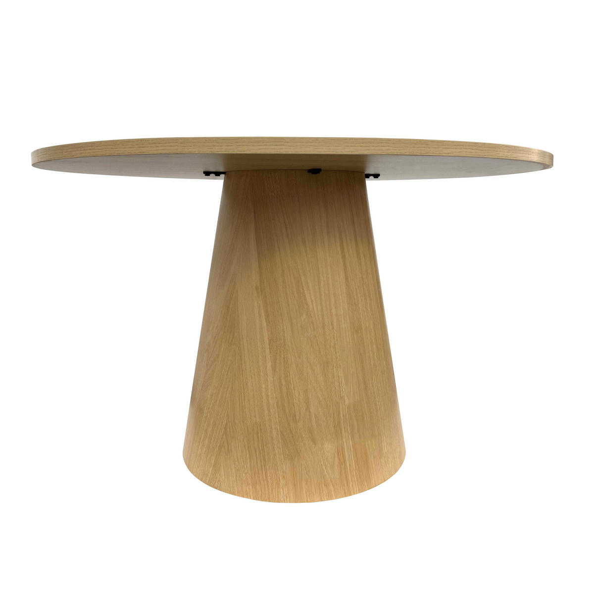 ESSTISCH, helles Holzeffekt - Beige, Holz (120/120/75cm) - Oviala