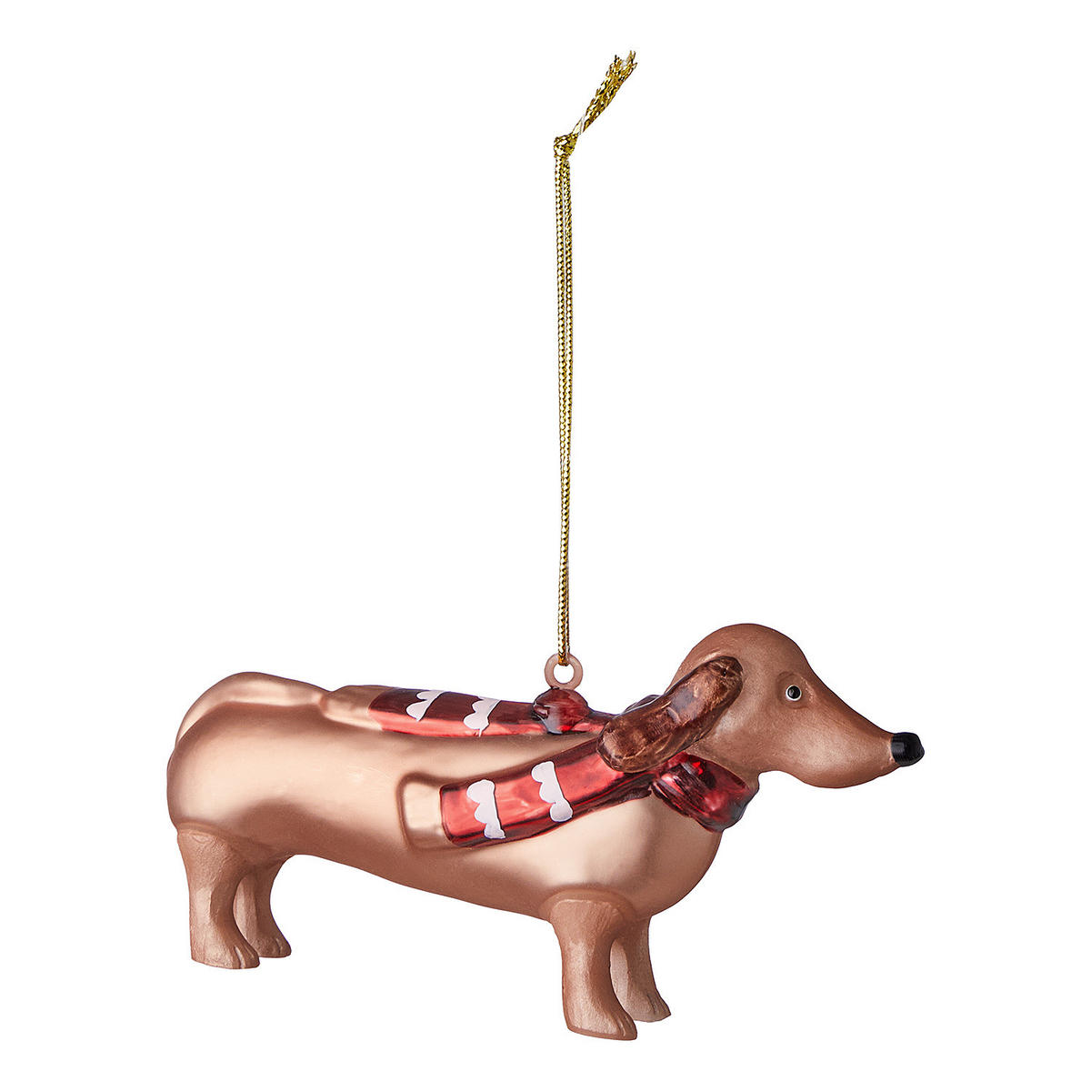 BAUMANHÄNGER Hang On Dackel - Hellbraun, Glas (3.4/6/11cm) - Butlers