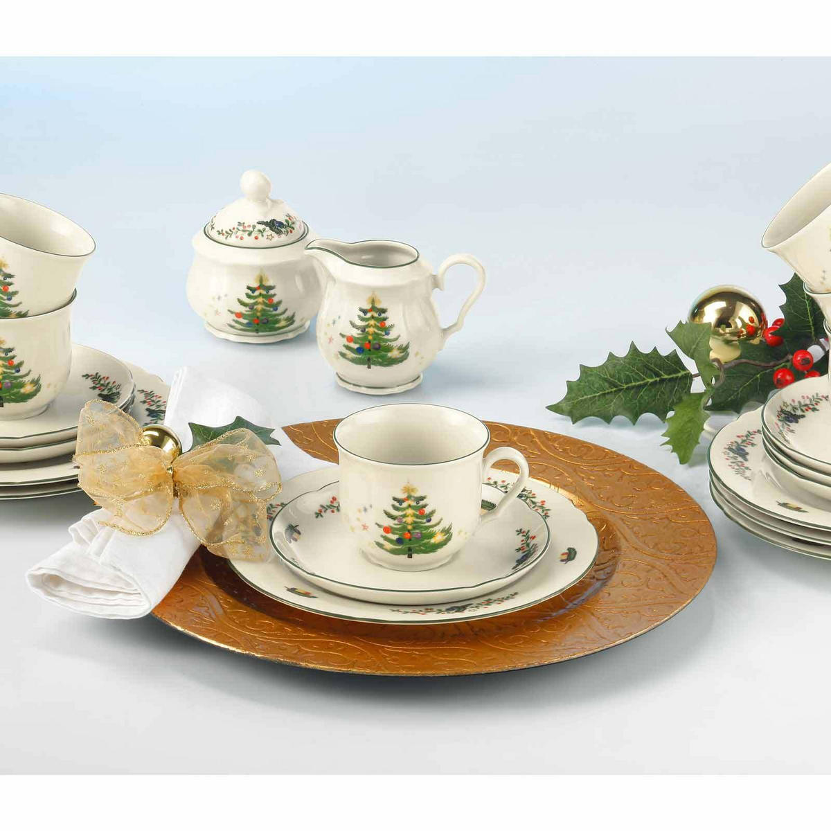 KAFFEEGEDECK Marieluise Weihnachten bunt 3er Set - Multicolor, Keramik (1/1/1cm) - Seltmann Weiden