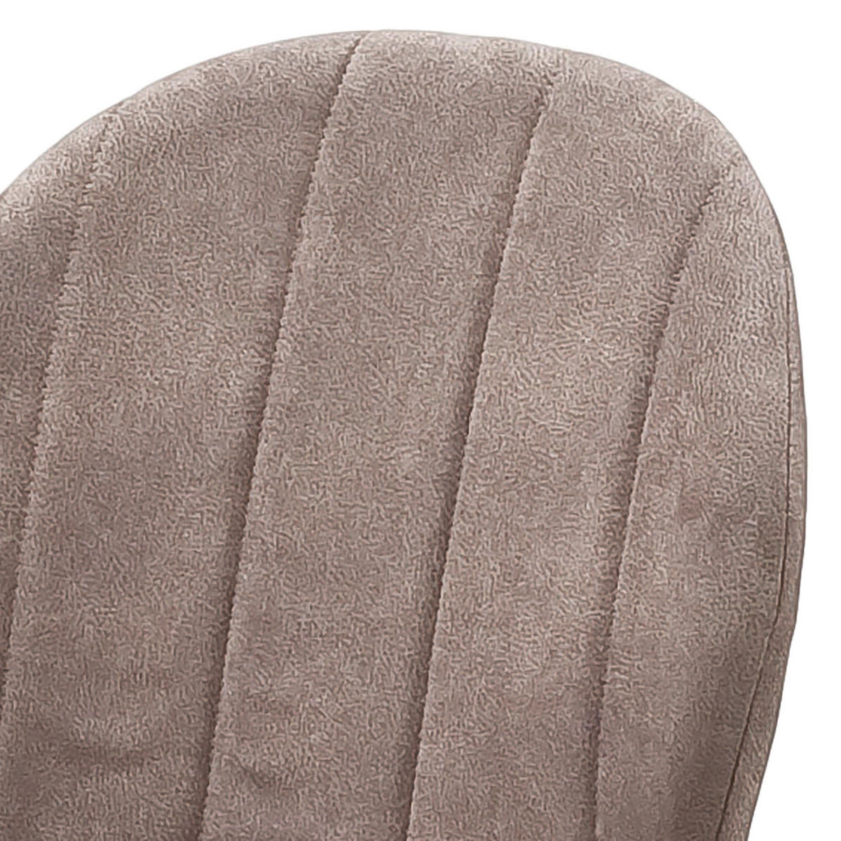 ESSZIMMERSTUHL - Microfaser / Metall - Sandfarben, Textil/Metall (51/89/56cm) - home24