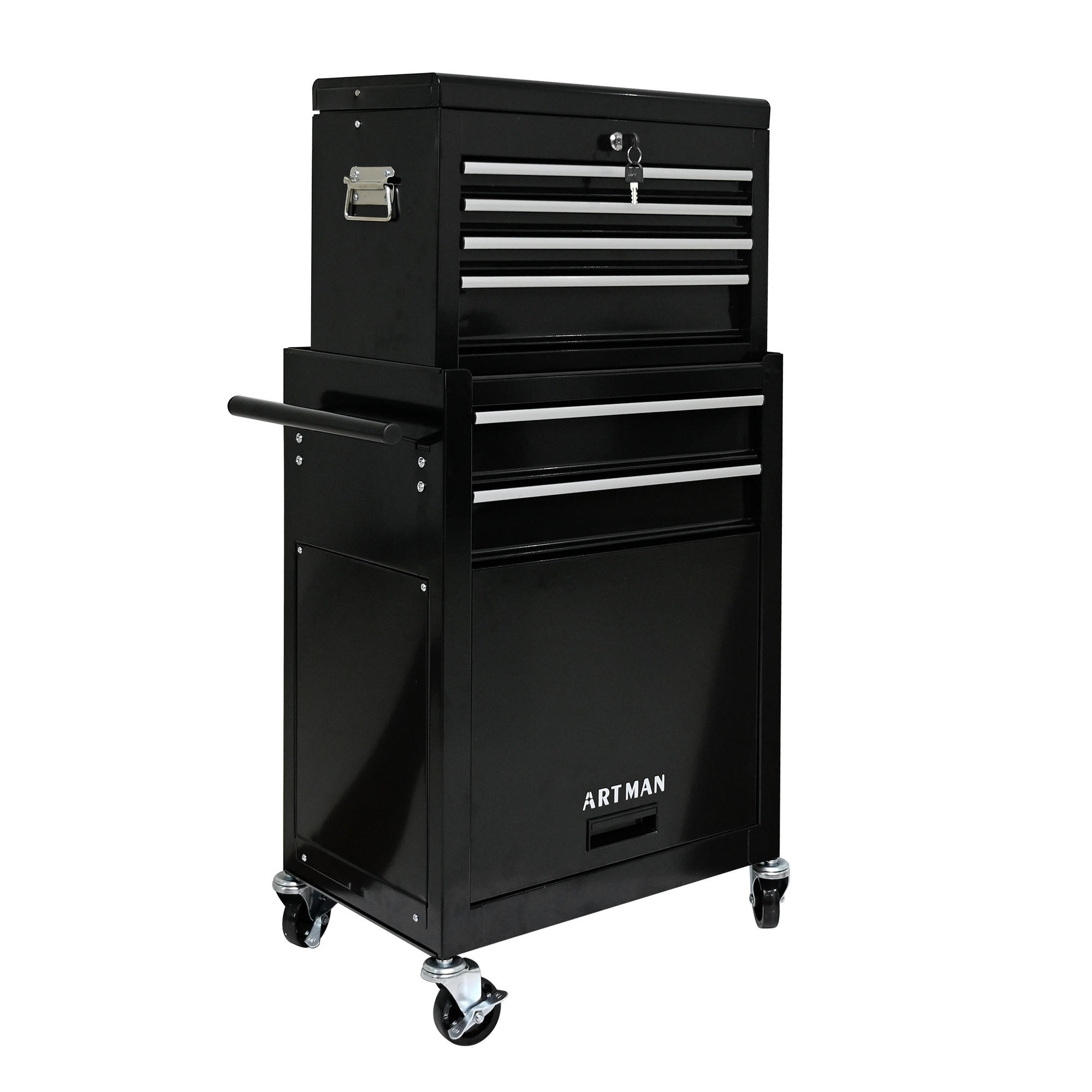 Ej. Life Werkzeugwagen Schwarz 33x109x52.5 cm