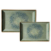 SERVIERPLATTEN-SET Verde grün 2er Set - Grün, Keramik (2/2/2cm) - Ritzenhoff Breker