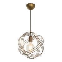 HÄNGELEUCHTE Hove - Bronzefarben, Metall (28/28/75cm) - lux.pro